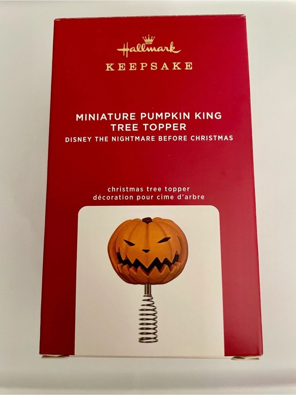 Hallmark Miniature Pumpkin King Tree Topper Disney The Nightmare Before